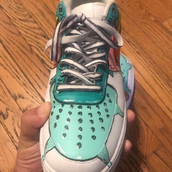 Custom Cartoon Nike Air Force Ones - Picture 8 of 11